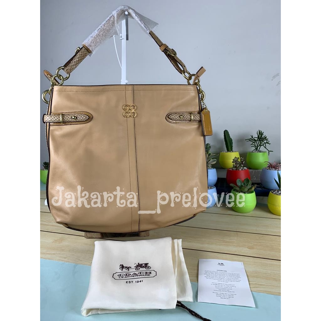 [Preloved] Tas COACH COLETTE LEATHER HOBO - ORIGINAL
