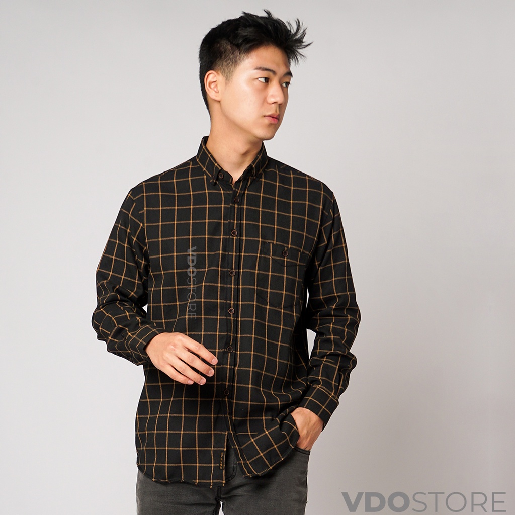 KEMEJA FLANEL PRIA 11 BLACK TIGER - M L XL - KEMEJA LENGAN PANJANG VDOSTORE DEWASA BAJU FLANNEL TANGAN PANJANG HITAM NAVY ABU MOTIF KEMEJA COWOK MURAH DEWASA SANTAI TEBAL KUALITAS IMPORT BAJU CATUR PANEL FANEL