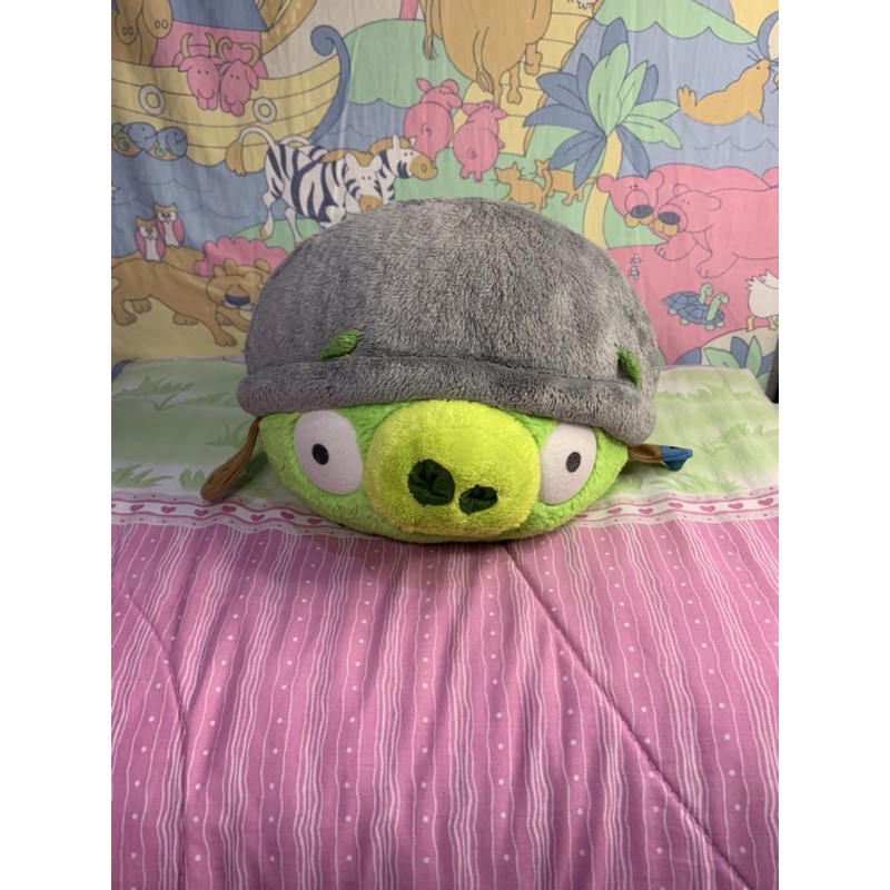 Boneka Angry Bird Hijau dan Hitam