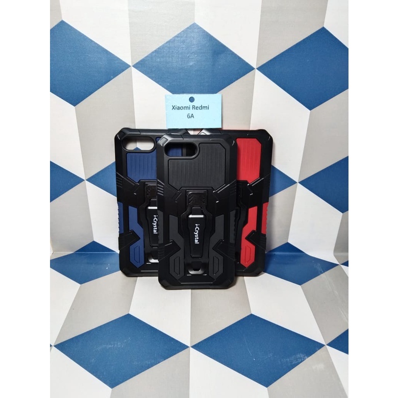 Xiaomi REDMI 6A Robot Silikon Ring Standing Cover Casing HP Hardcase