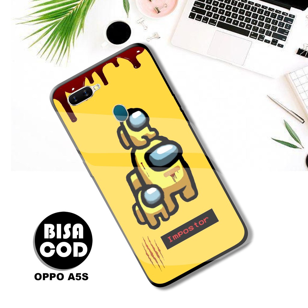 Hardcase Oppo A7 A5s A12 / Casing Hp Oppo A7 A5s A12 / Case Kekinian / Case Keren / Case Among Us