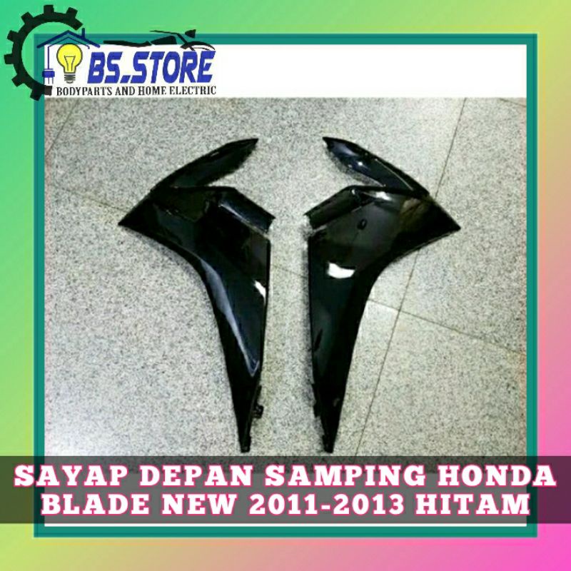 SAYAP SAMPING KANAN KIRI HONDA BLADE 2011 2012 2013 HITAM | LEGSHIELD LUAR HONDA BLADE NEW 2011 2012 2013