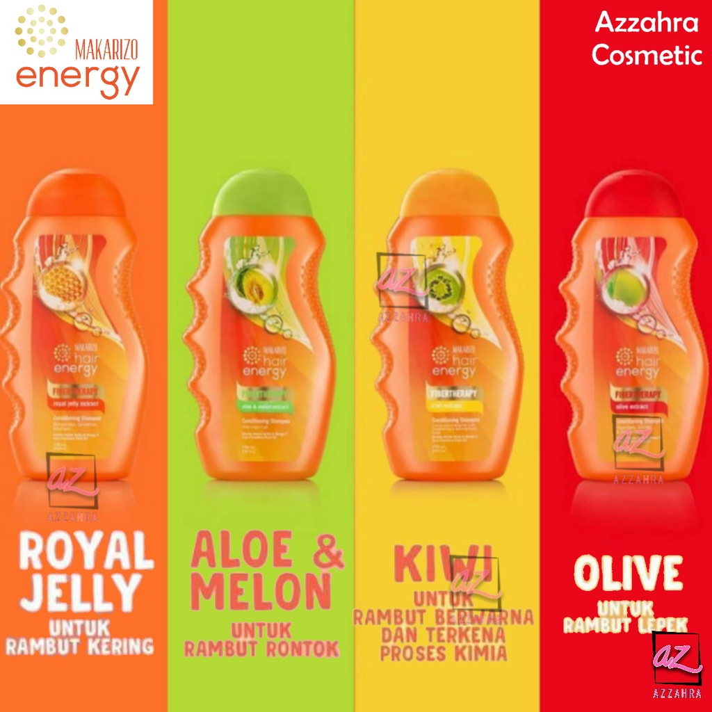 Makarizo Hair Energy Shampoo Botol 170ml &amp; 330ml Shampo|Sampo|Pembersih Rambut 2in1