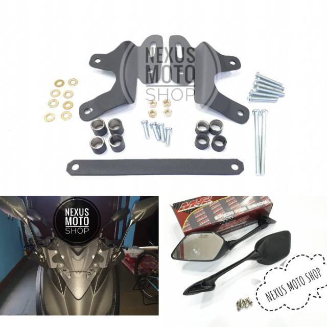 spion r25 xmax spion r25 carbon plus bracket spion r25 yamaha xmax