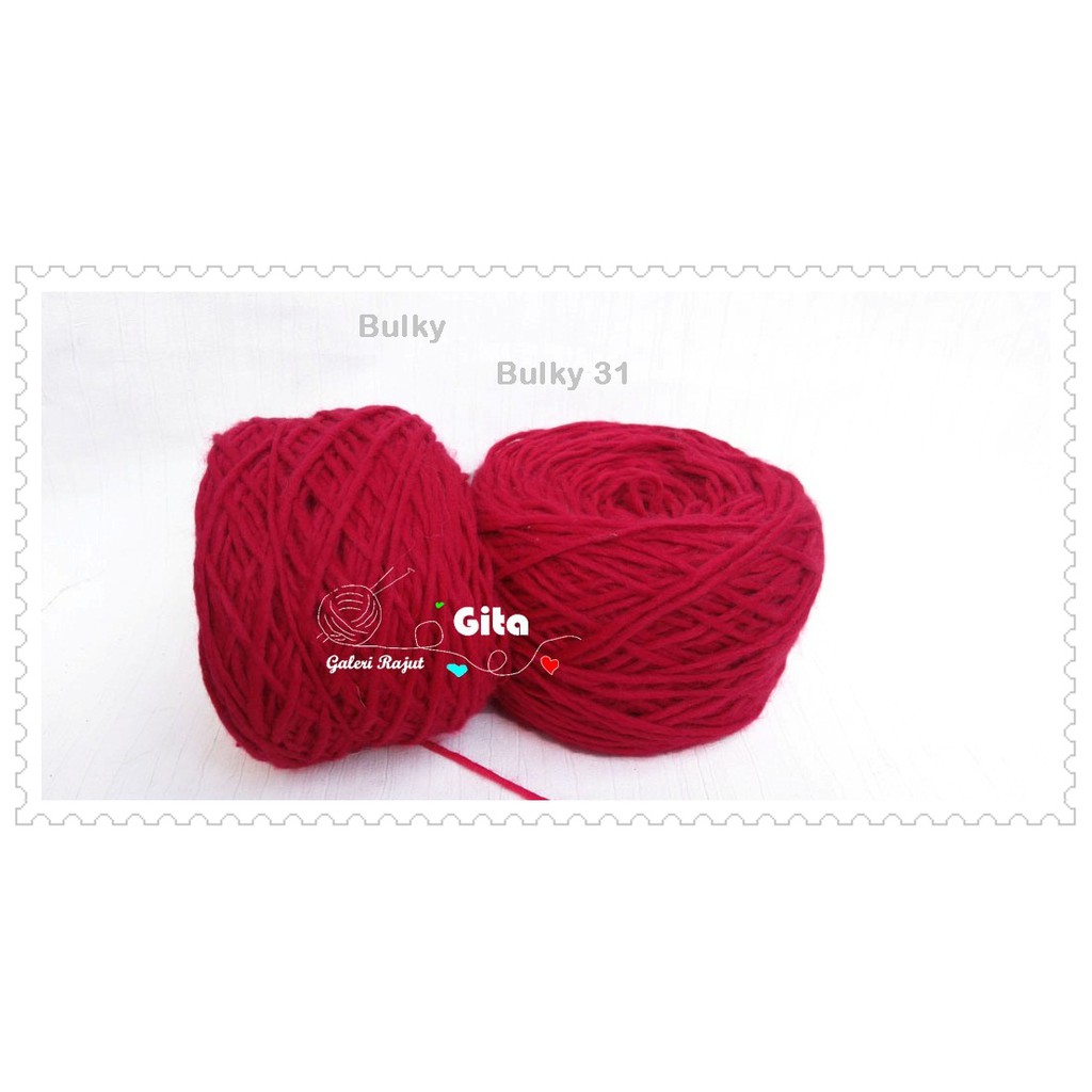 Benang Rajut Bulky Polos / Crochet Knitting Yarn