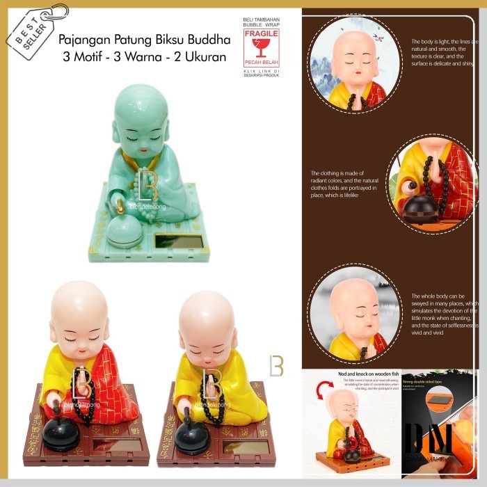 Ready - Pajangan Patung Biksu Buddha Budha Julaihut Hoki Maitreya Rejeki Mobil