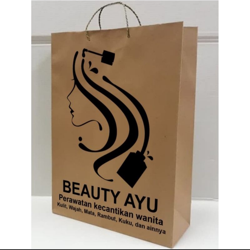 

Paper Bag Custom / Design Wedding / Nama / Ulang Tahun / Logo Tebal Ramah Lingkungan