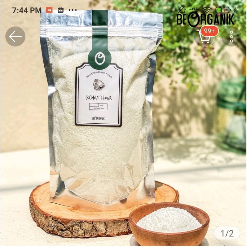 

Coconut flour tepung kelapa asli halus beorganik 200 gr gram keto ketogenic diet low carb pengganti tepung murah serbuk powder baking kelapa parut kering dessicated coconut premium quality organic organik