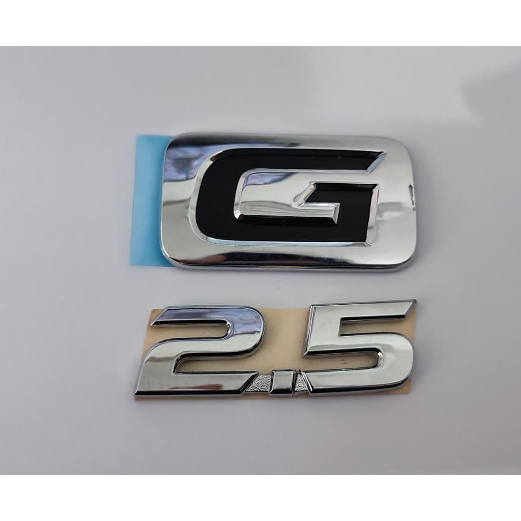 Paket emblem belakang mobil 2.5 G chrome