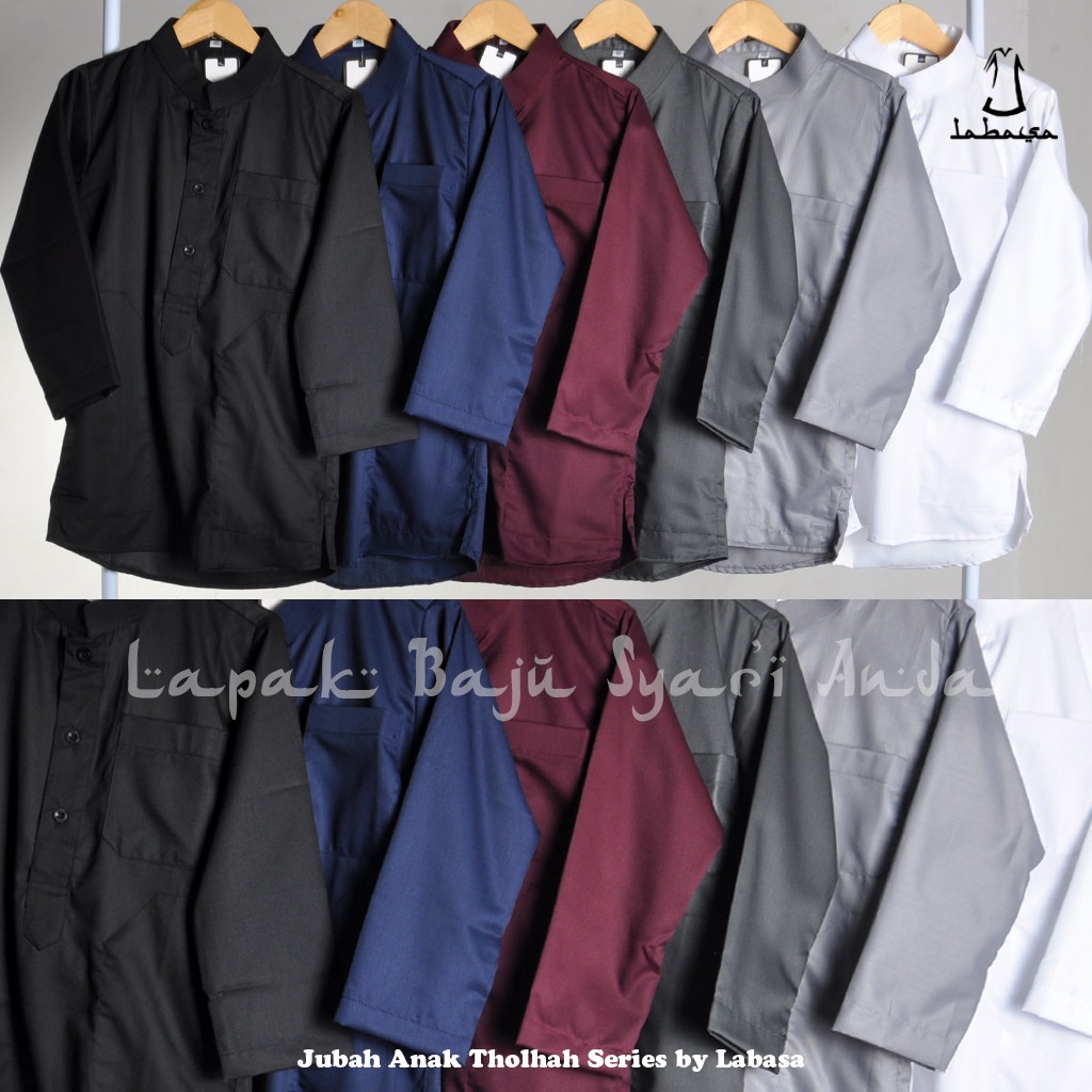 Kurta Anak Laki Polos Toyobo Lengan Panjang Putih &amp; Aneka Warna | Gamis Anak Laki | Bisa COD