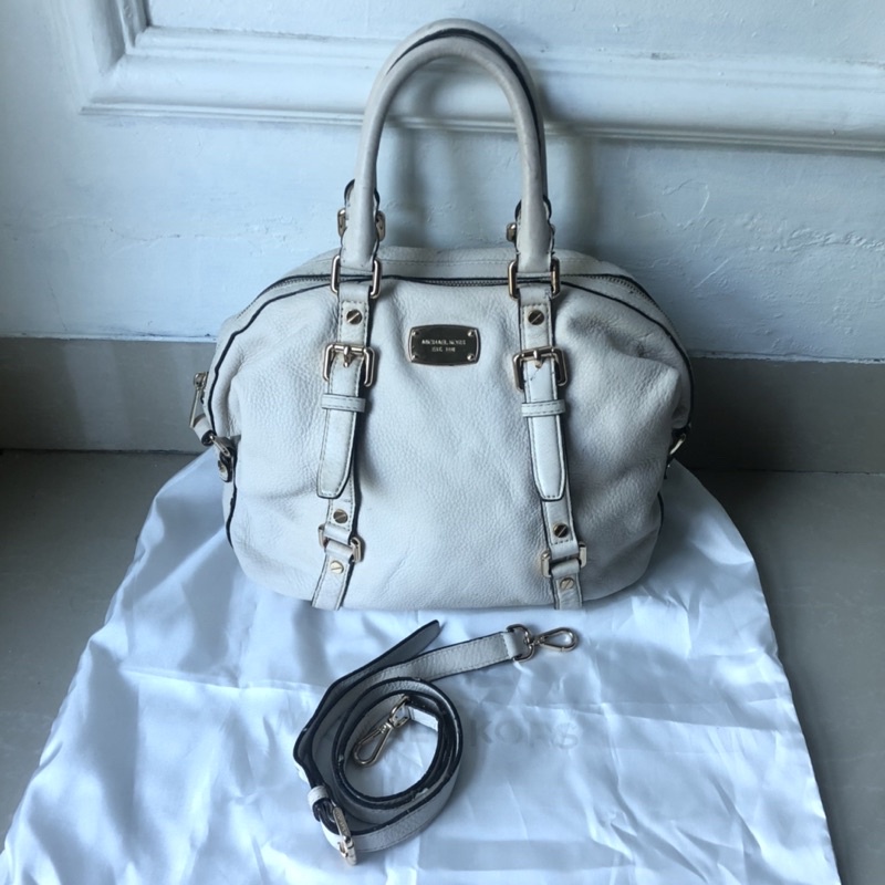 michael kors bedford medium broken white / putih tulang