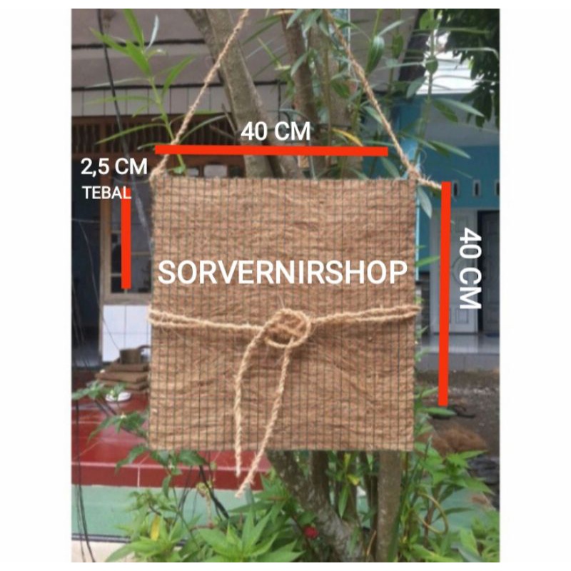 media tempel anggrek papan sabut kelapa jumbo 40×40cm