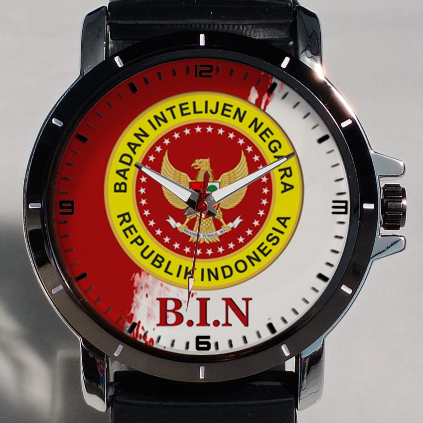 Jam Tangan Pria Keren Badan Intelijen Negara / Jam Tangan Keren BIN / Jam Tangan BIN Badan Intelijen