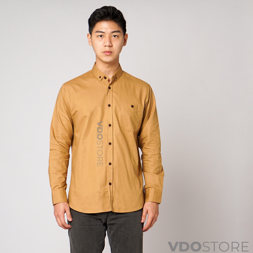 KEMEJA PRIA KHAKI BASIC LENGAN PANJANG BAJU DEWASA POLOS PREMIUM KEMEJA KERJA TEBAL M L XL MEN SHIRT KEMEJA KANTOR FORMAL SANTAI CASUAL SEMI KASUAL VIRAL MURAH KATUN KUALITAS