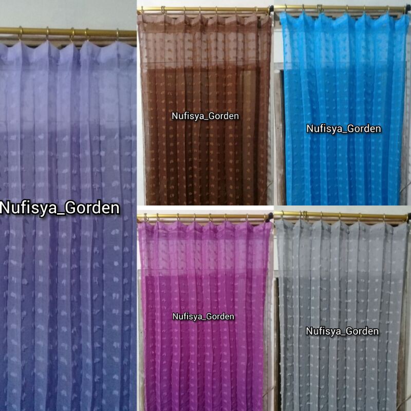 Gorden vitras Ruby Gorden siang Gorden vitras