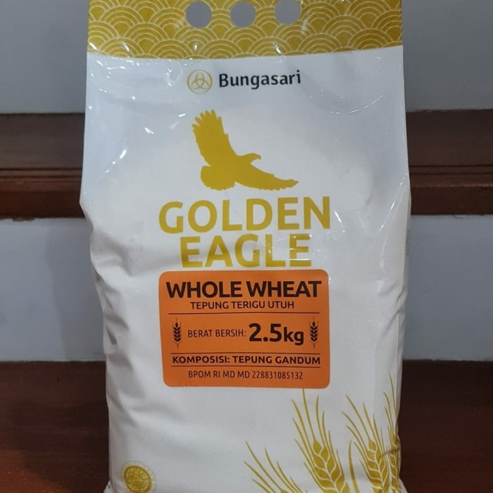 

BISA COD Tepung Gandum Halus (whole Wheat) Golden Eagle 2.5 KG