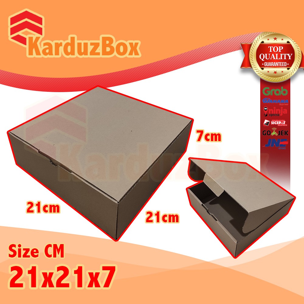 

21x21x7 kotak Kardus Packaging Box PIZZA
