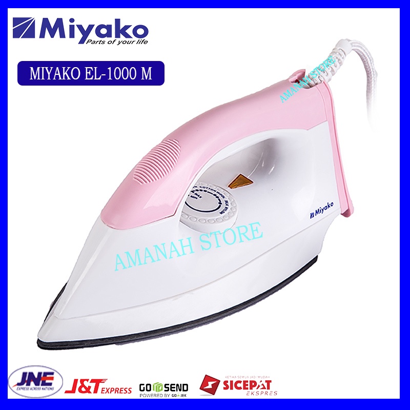 Miyako Setrika Listrik Dry Iron MIYAKO EI-1000 M