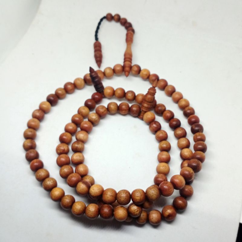 tasbih kayu bertuah kayu stigi asli 8 mm