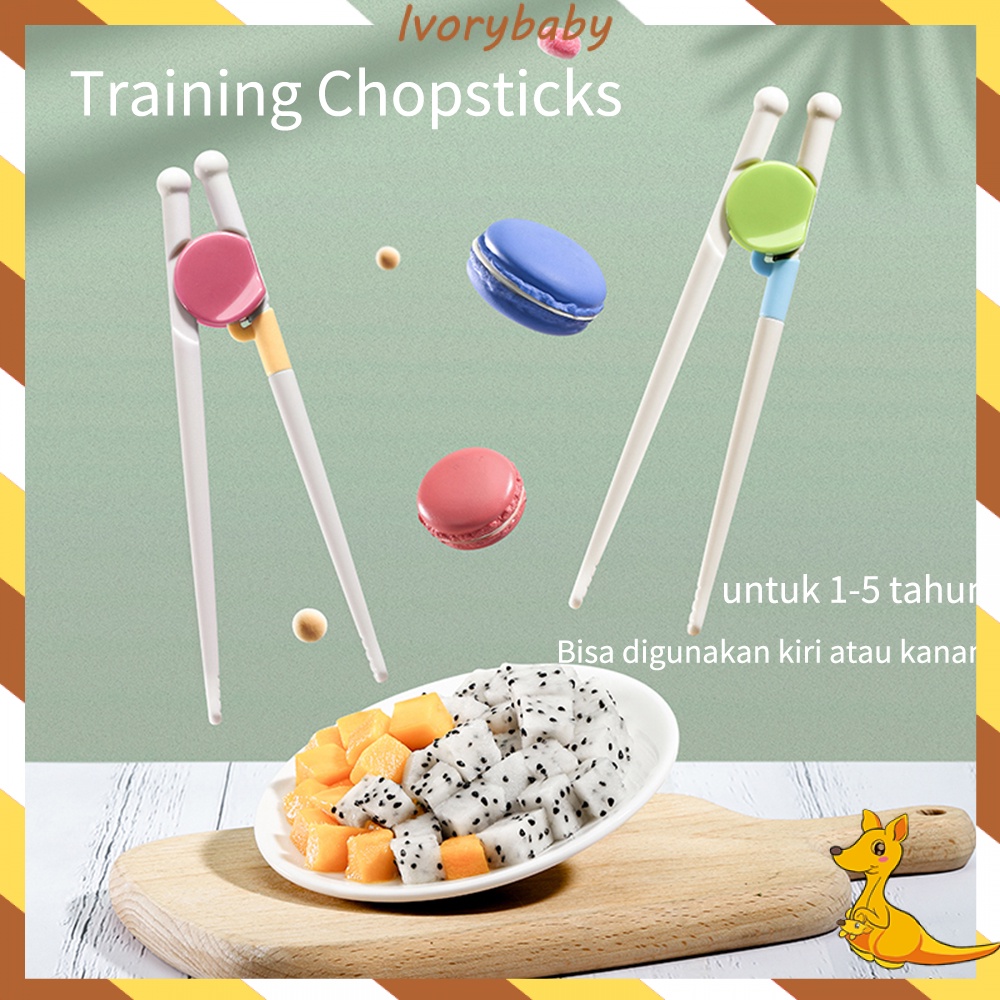 Ivorybaby Sumpit training untuk bayi sumpit anak belajar makan chiosticks