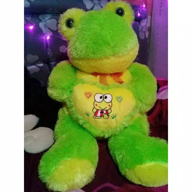 Boneka keropi love jumbo  beranak 3 bulu