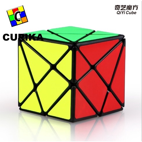 Rubik Axis QIYI 3x3 Vajra Fisher Speed Magic Cube BLACKBASE