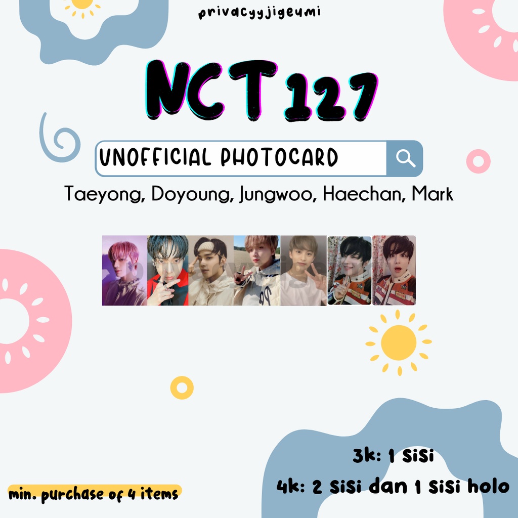 [READY] PHOTOCARD PC UNOFFICIAL NCT 127 TAEYONG DOYOUNG JUNGWOO HAECHAN MARK THE FINAL ROUND RESONAN