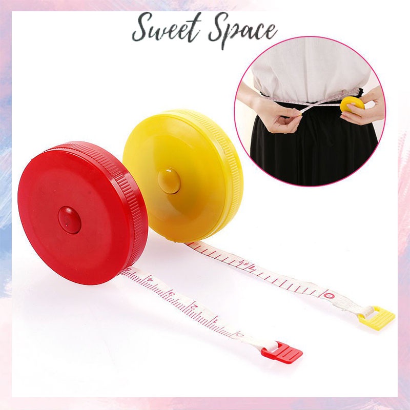 METERAN MINI GULUNG 150 CM METERAN LINGKAR PERUT BAJU JAHIT BADAN PENGUKUR [SWEETSPACE]