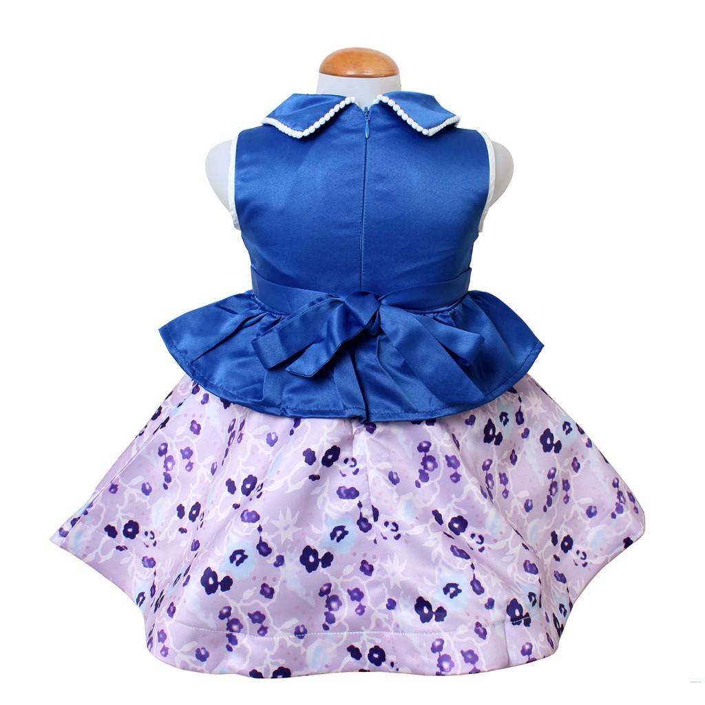 Dress Kids saten bunga /terusan dress anak perempuan/casual dress anak/gaun anak murah