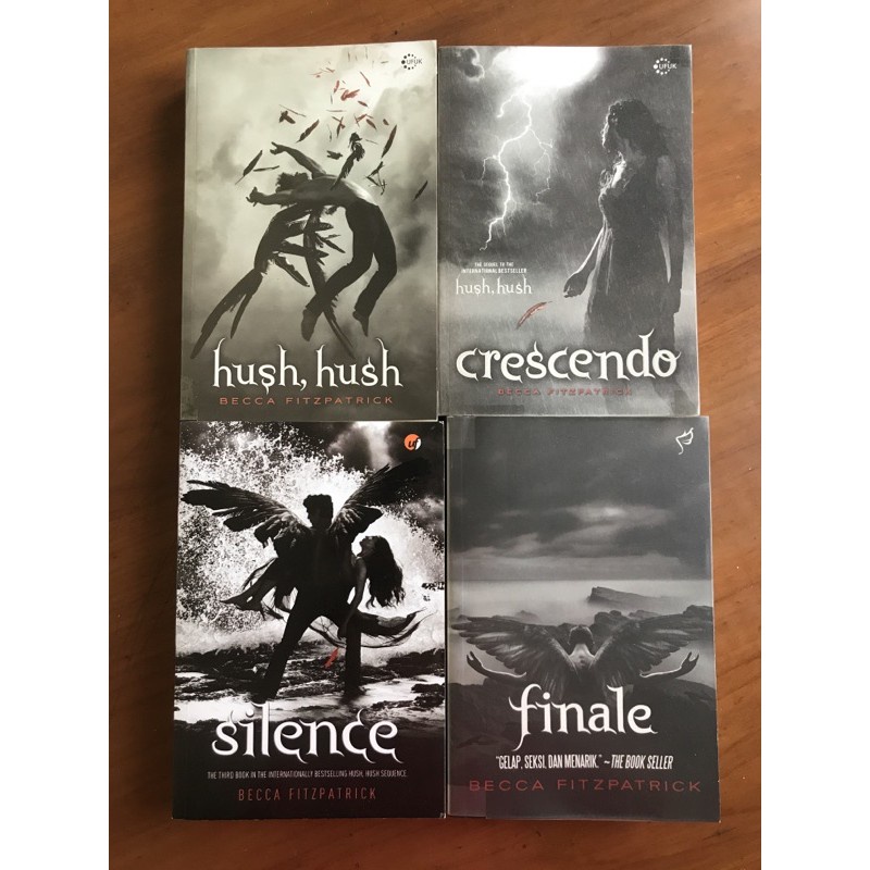 [INDONESIA] BUKU NOVEL HUSH HUSH SAGA - HUSH HUSH - CRESCENDO - SILENCE - FINALE - BECCA FITZPATRICK [ORIGINAL]