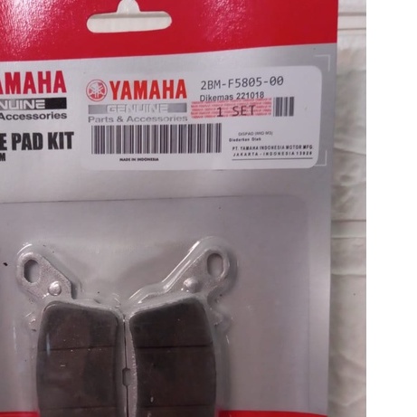 DISCPAD KAMPAS REM DEPAN YAMAHA MIO SOUL GT FINO 125 2BM-F5805-00