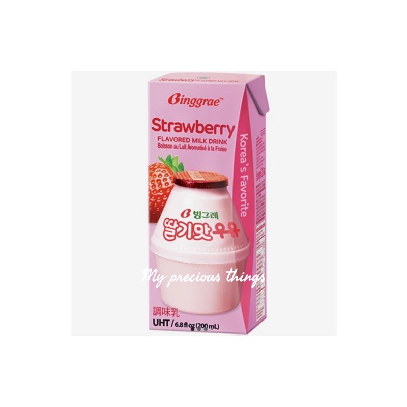 

Susu korea rasa strawberry - binggrae 우유