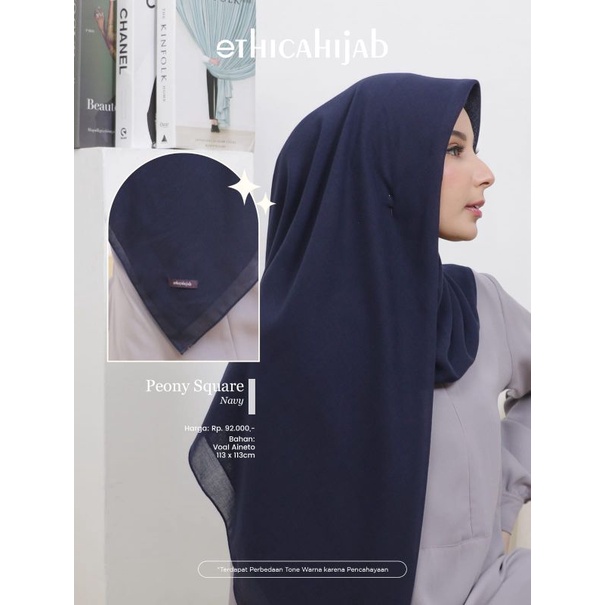 HIJAB SEGIEMPAT POLOS • CAMELIA SQUARE • PEONY SQUARE • POLOS VOAL * RILEY SQUARE II  ETHICA