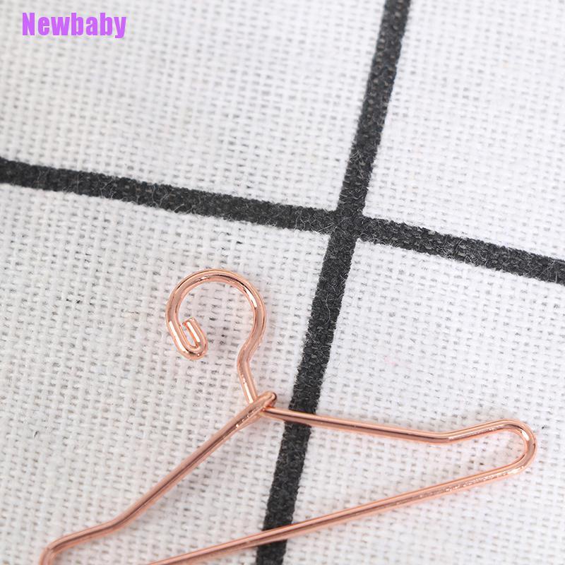 (Newbaby) 5pcs / Set Mainan Miniatur Gantungan Baju 8 Titik Lebar 40mm Untuk Aksesoris Rumah Boneka