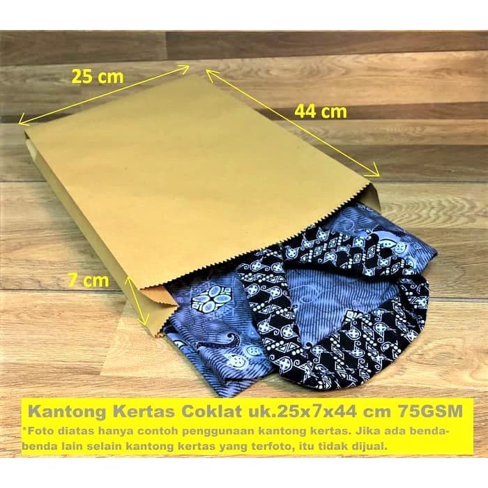 

Paperbag Flat Kantong Kertas Coklat 25x7x44 Baju Lukisan Souvenir
