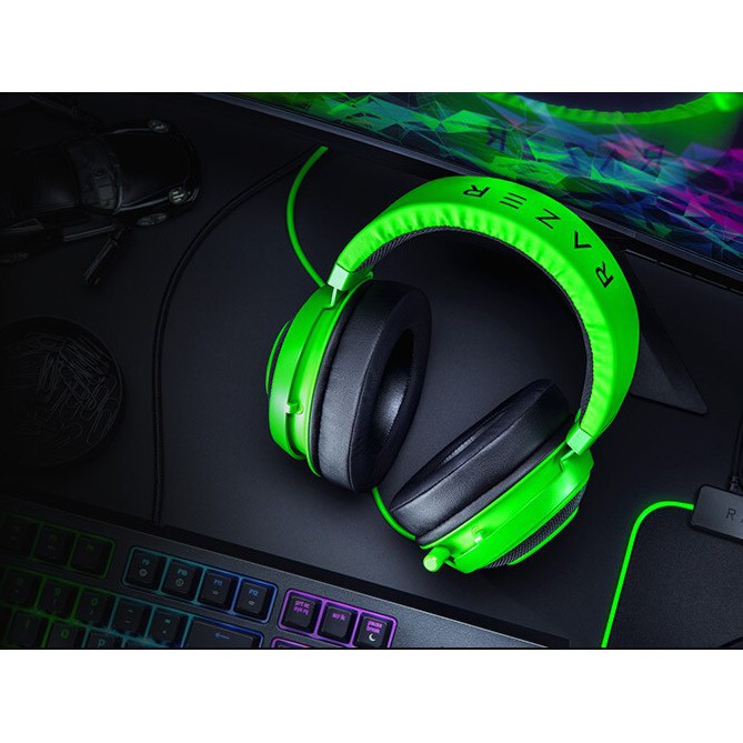 Headset Razer Kraken Multi Platform Green - Gaming - Wired - Headphone