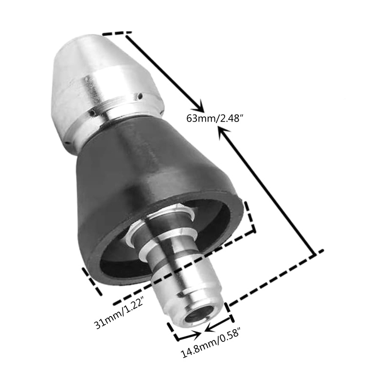 Nozzle Pembersih Pipa Air Tekanan Tinggi 1 Belakang 6