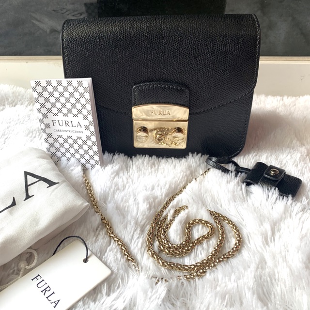 FURLA MINI METROPOLIS BLACK