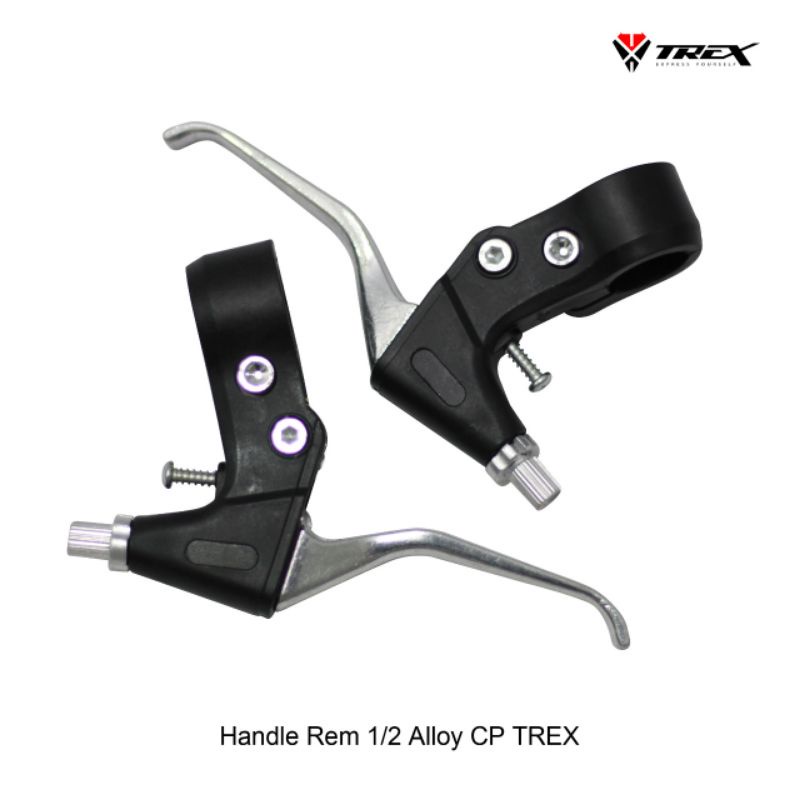 HANDLE REM MTB BMX MINION 1/2 ALLOY TREX HITAM SILVER