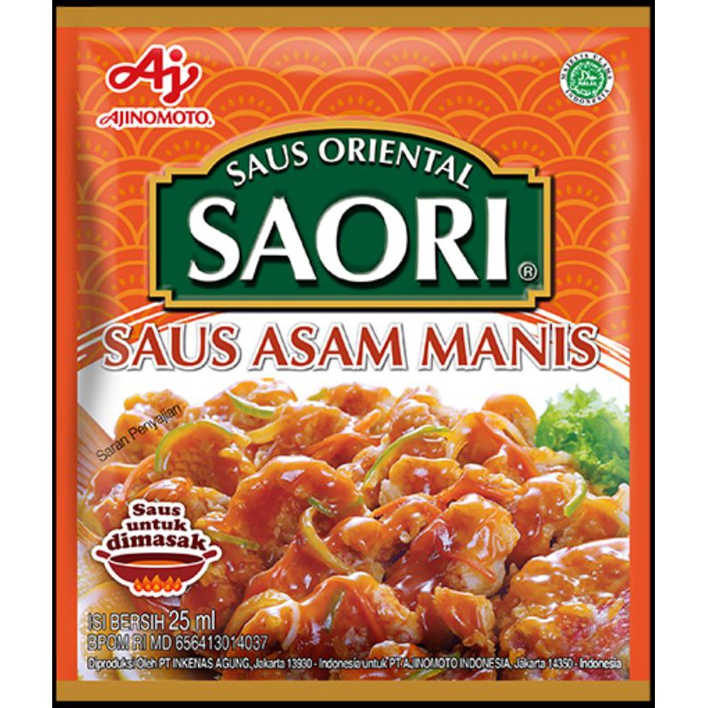

Ajinomoto Saus Asam Manis Saori 25ml