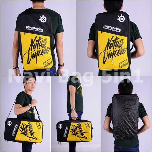 Tas Navi Art Black | Tas Gaming Sekolah Dota 2 Dota2 Barracuda V5 Bag