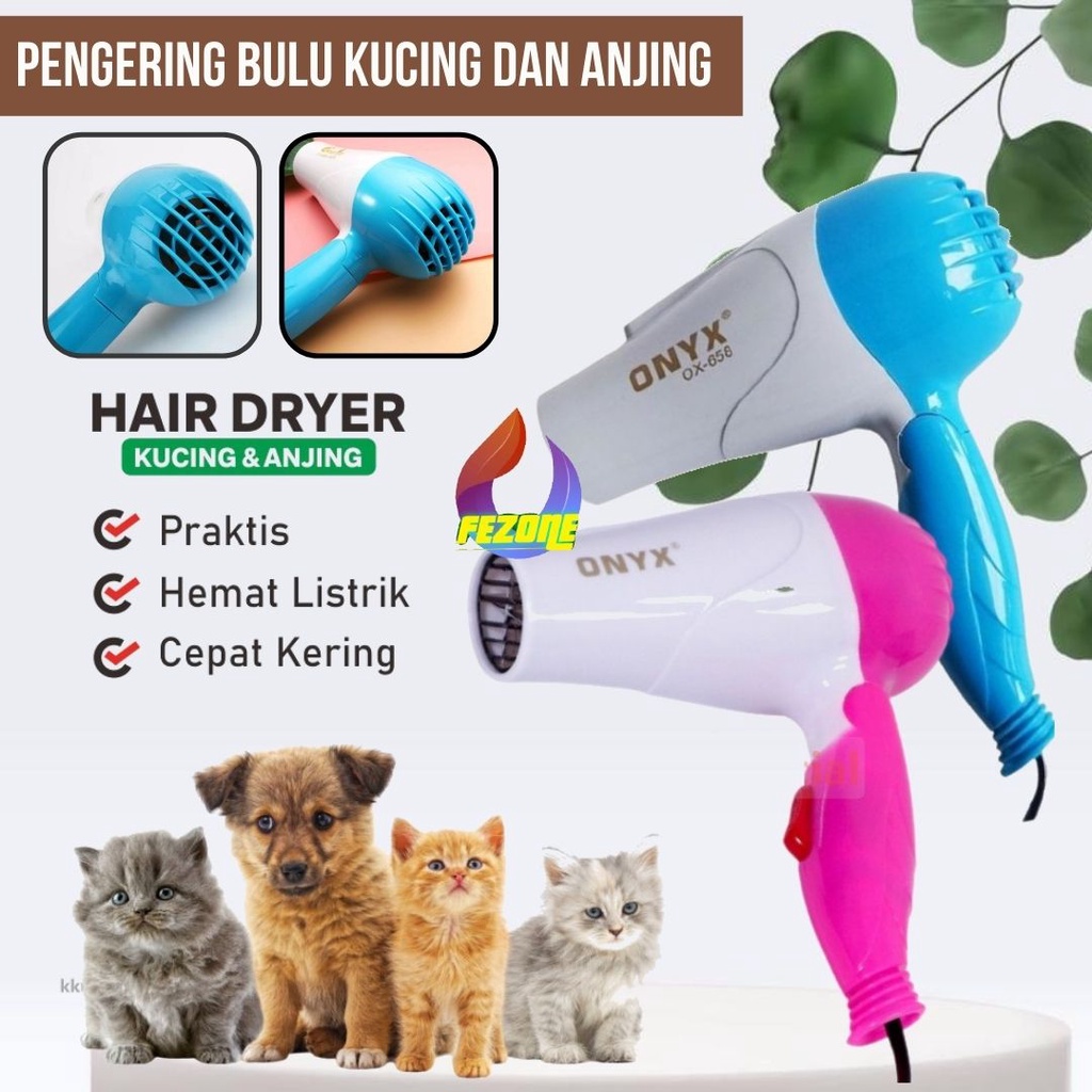 Hair Dryer Kucing Anjing Alat Pengering Bulu Hewan Praktis Dan Cepat FEZONE