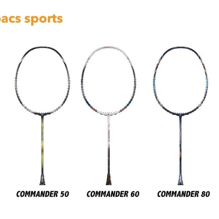 Raket Badminton APACS NEW COMMANDER 50 60 dan 80 kuat 35 LBS ORI