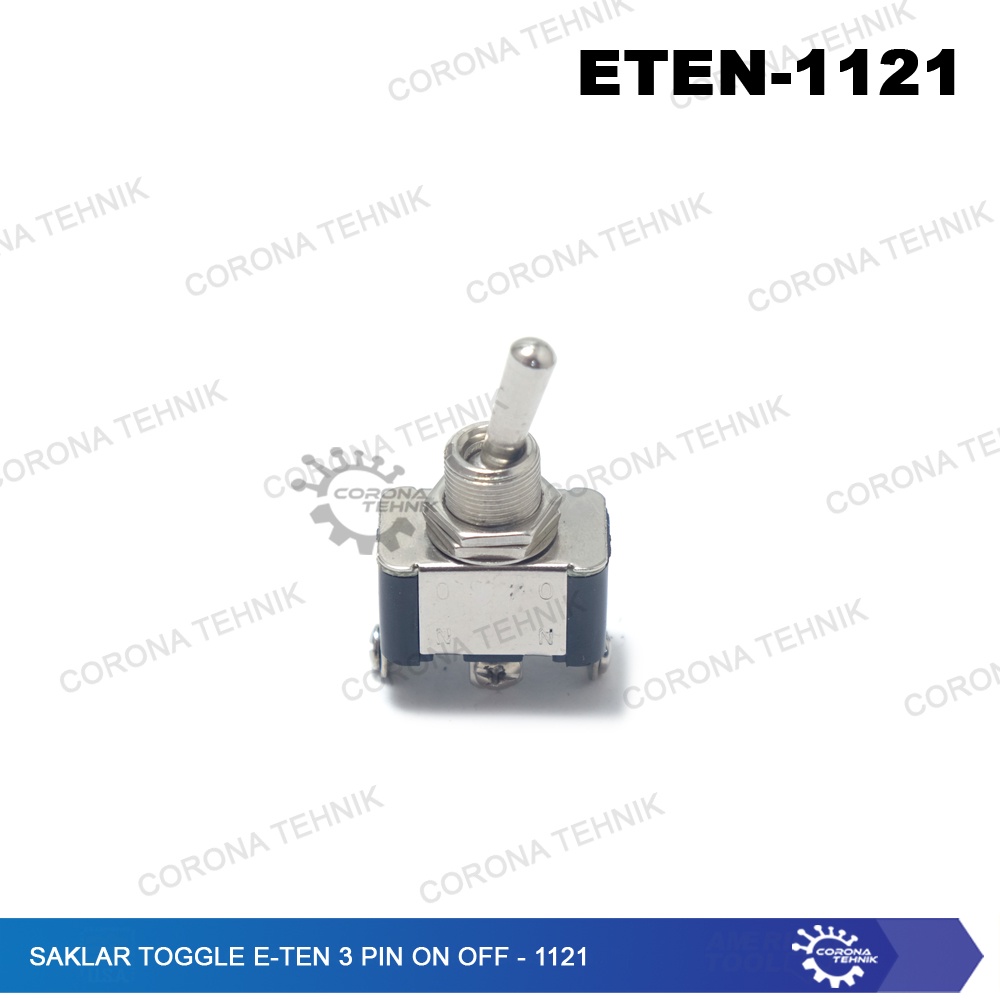 E-TEN - 1121 - Saklar Toggle -  3 Pin On Off