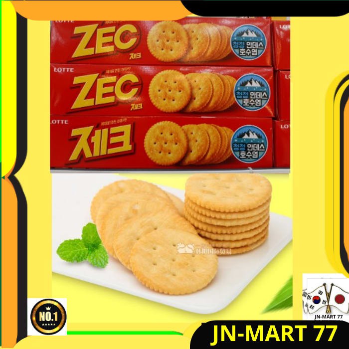 

KOREAN FOOD/SNACK KOREA LOTTE KOREAN ZEC CHEESE CRACKERS- KREKERS ASIN