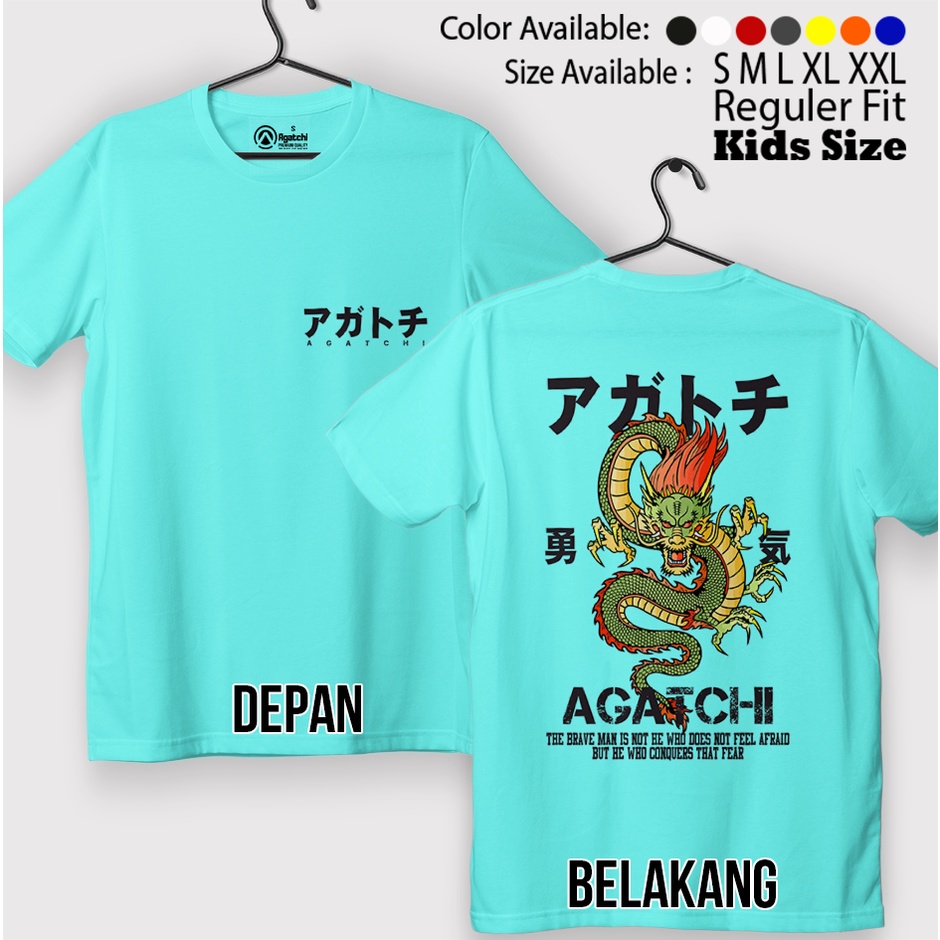 Baju Kaos Atasan Anak Laki-Laki Agatchi Dragon Naga Pemberani