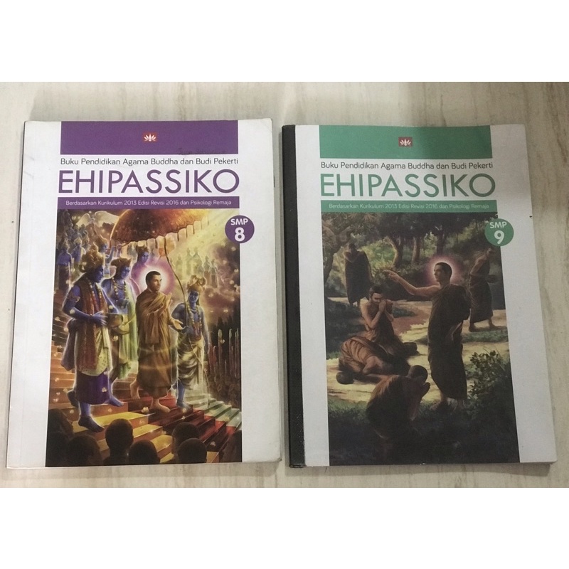 Buku agama buddha Ehipassiko kelas 8 & 9