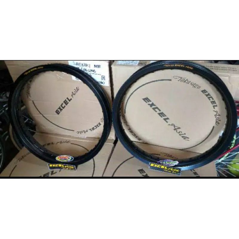 Velg Takasago Excel Asia 1 Set 140/160/185 Ring 17 Hitam,Gold,Silver (2 biji)
