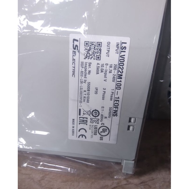 inverter LS LSLV002M100-1EOFNS input 220-240V 1Phase