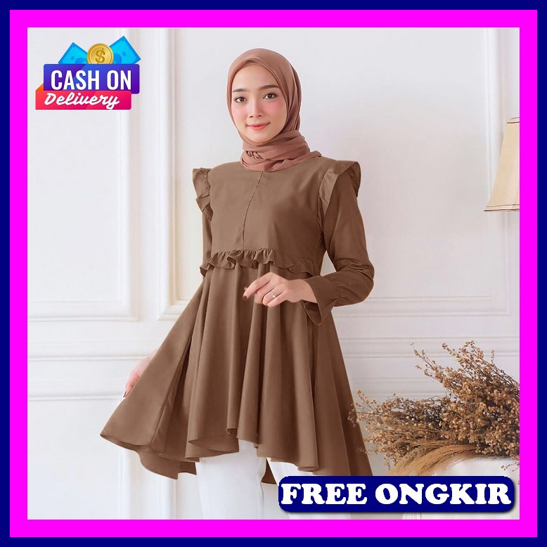 Baju Lebaran 2023 Terbaru Buju Perempuan Muslim Baju Tunik Cewek Kekinian Atasan Muslim Wanita Kekin